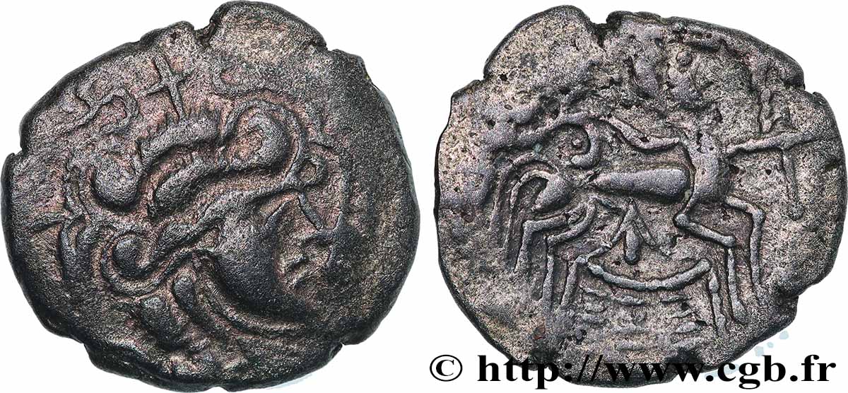 OSISMES (Région de Carhaix - Finistère) Statère dit “à la tente”, var. 5 TTB