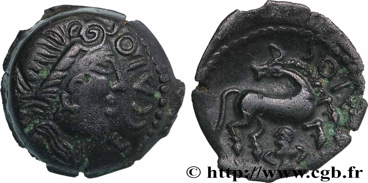 PARISII (Area of Paris) Bronze ECCAIOS, au cheval retourné AU