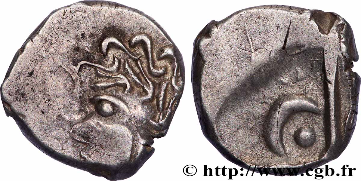 TOLOSATES (région de Vieille-Toulouse) Drachme au panache, S. 75 TTB+