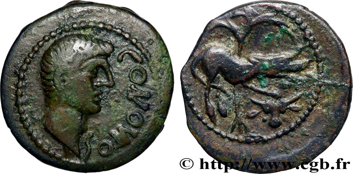GALLIA - SANTONES / MID-WESTERN, Unspecified Bronze CONTOVTOS (quadrans) AU