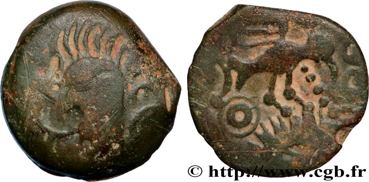 MELDES (Région de Meaux) Bronze à l’aigle et au sanglier, classe II TB/TB+