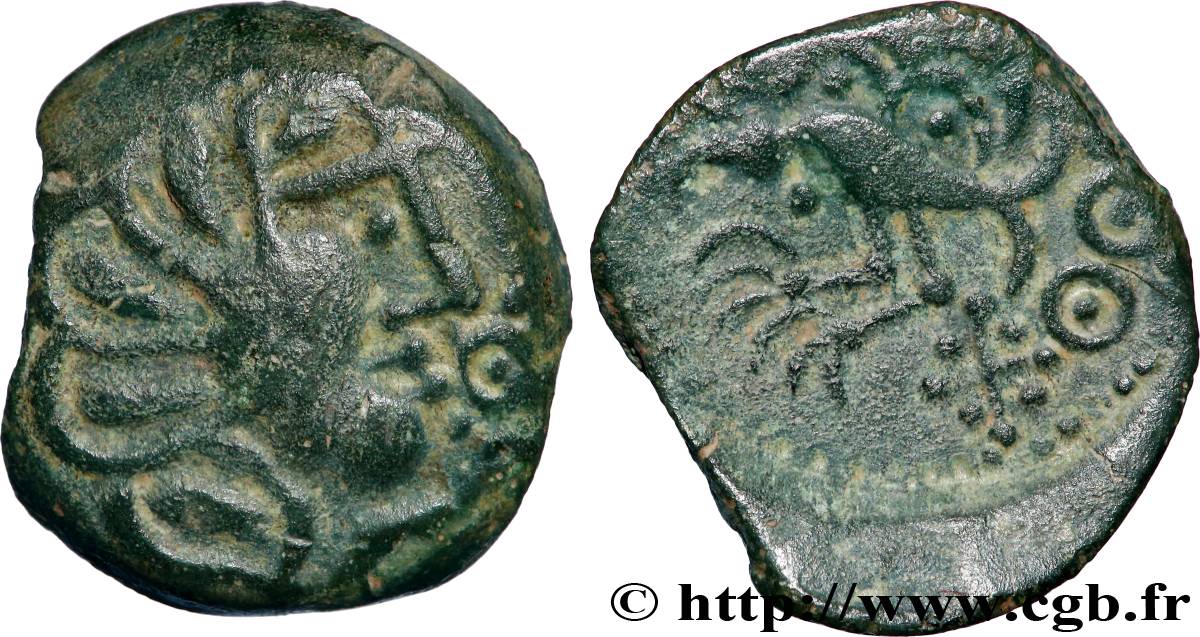 SÉNONS (région de Sens) Bronze YLLYCCI à l’oiseau, classe Va / Vc TTB+/TTB