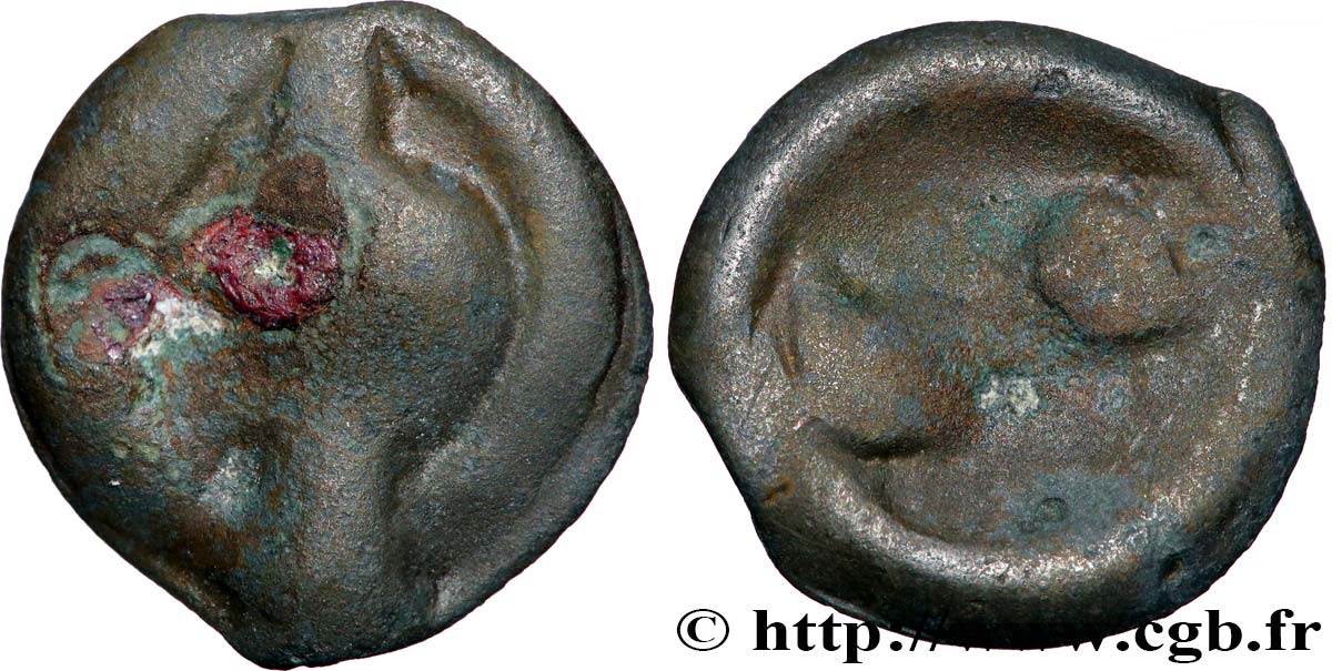 LOIRE MOYENNE Potin dégénéré aux croissants TB+/TB