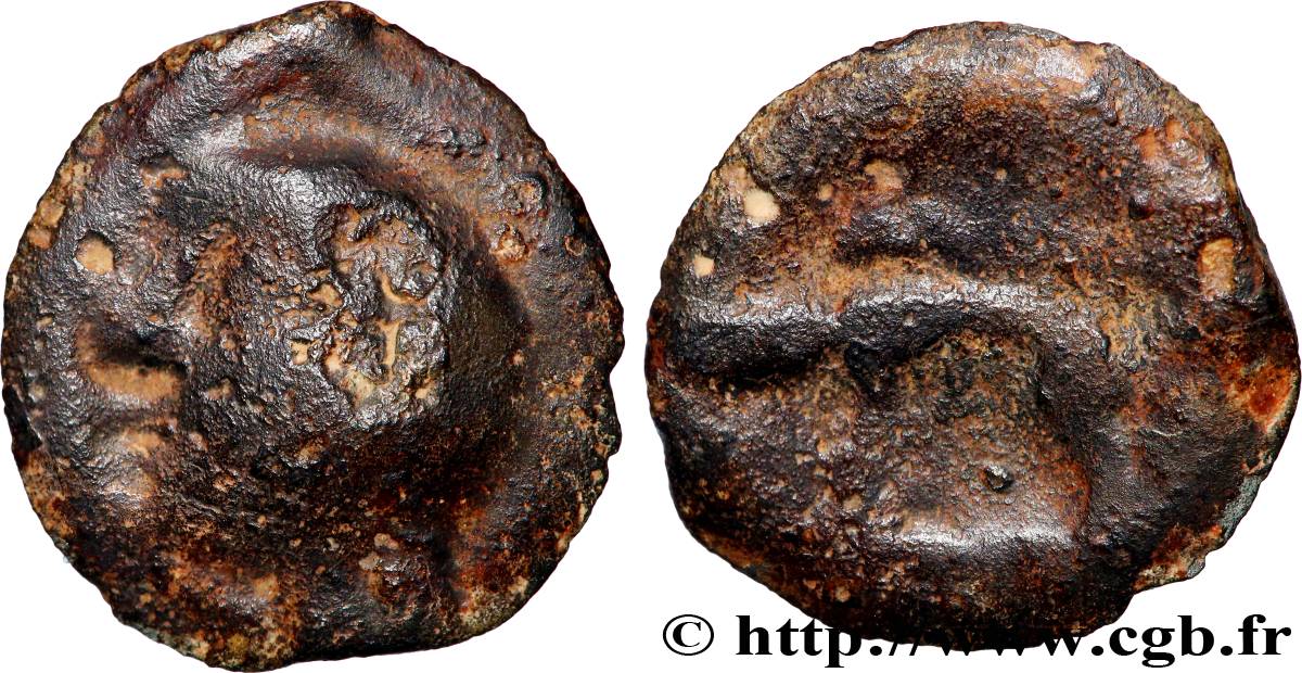 HAUTE ET MOYENNE SEINE Potin à la tête chauve TB+