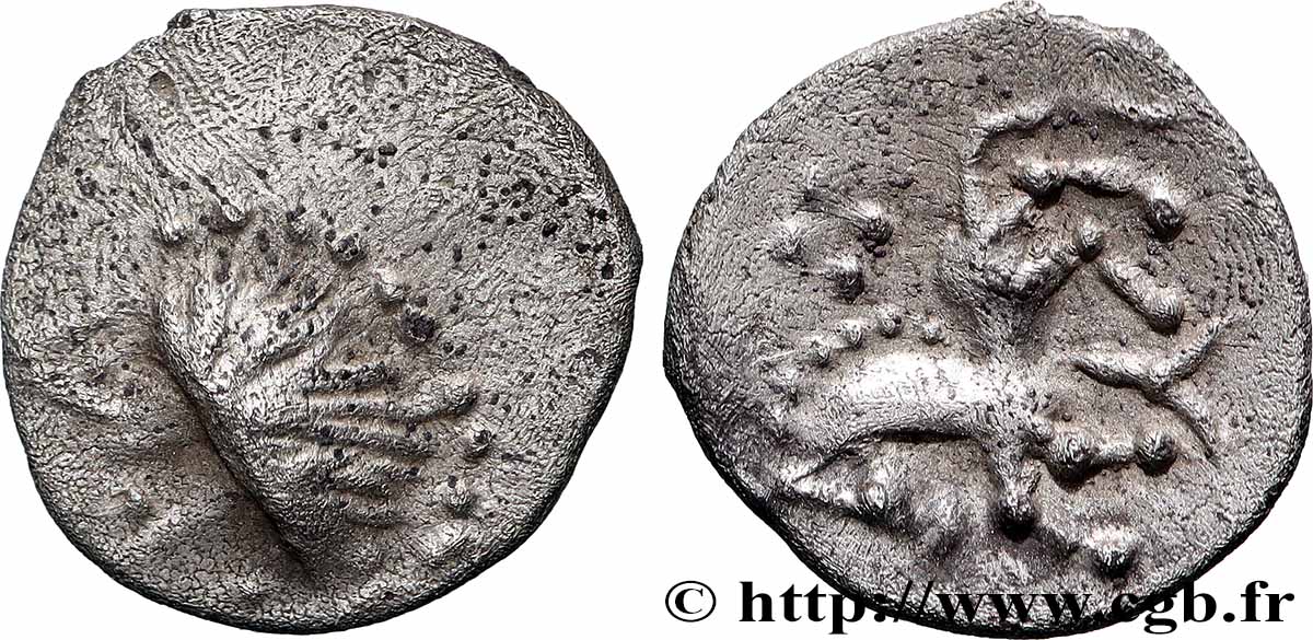 VINDELICI (Germanie, Allemagne du Sud actuelle) Obole de billon, “type de Manching II” TTB+