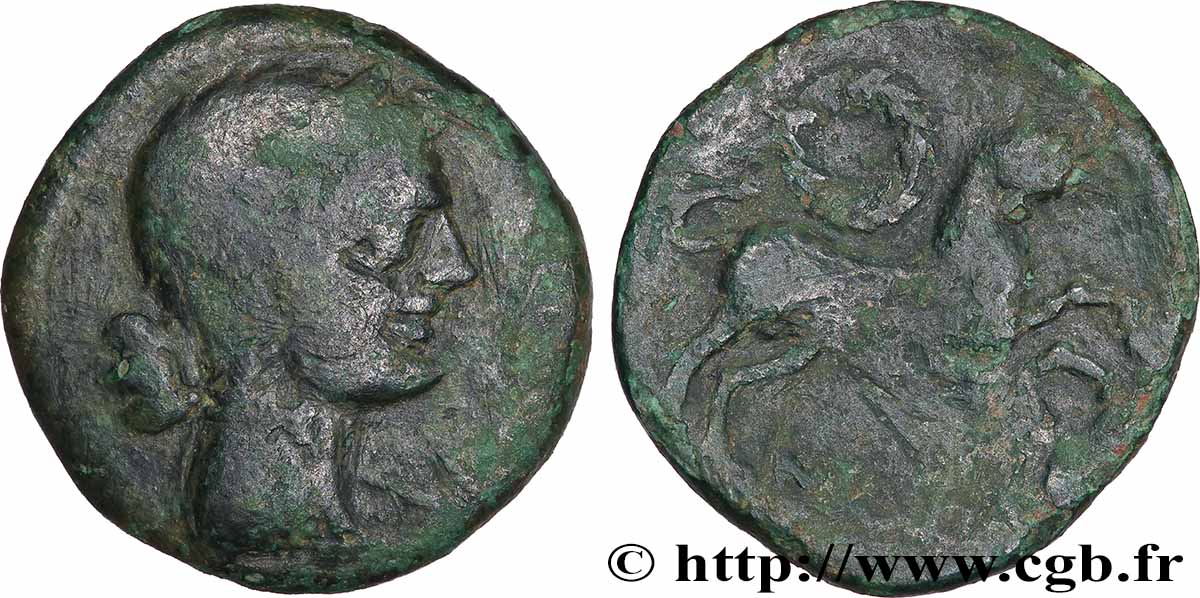 NERONKEN - NÉDÈNES (oppidum de Montlaurès) Unité ou bronze au taureau TB+