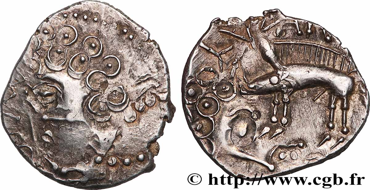 SÉQUANES (Région de Besançon) Denier SEQVANOIOTVOS TTB+/SUP