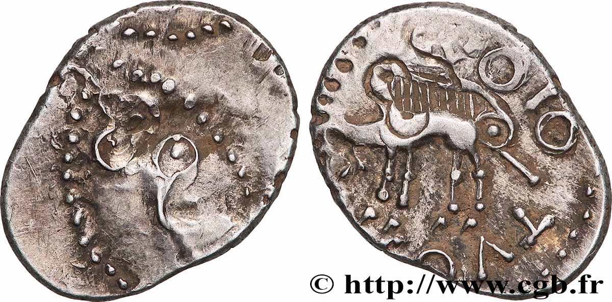 SÉQUANES (Région de Besançon) Denier SEQVANOIOTVOS TTB/TTB+