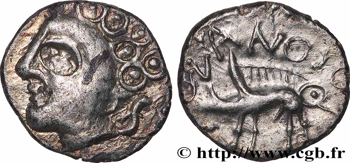 SÉQUANES (Région de Besançon) Denier SEQVANOIOTVOS TTB+