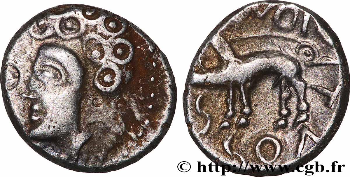 SÉQUANES (Région de Besançon) Denier SEQVANOIOTVOS TTB+
