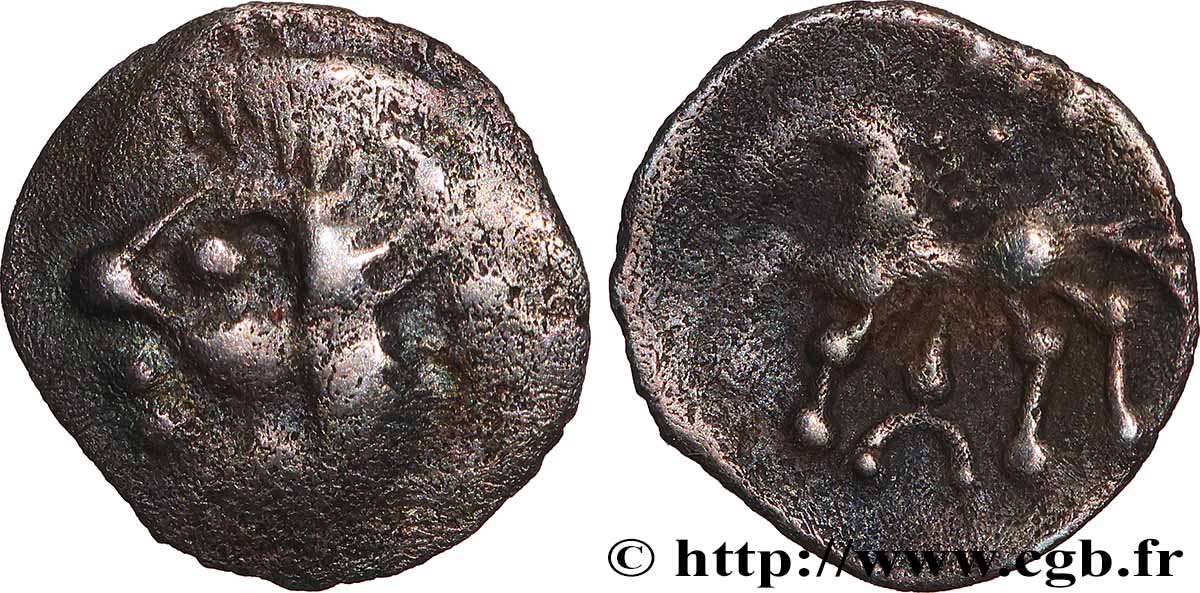 VINDELICI (Germanie, Allemagne du Sud actuelle) Obole de billon, “type de Manching II” TTB+