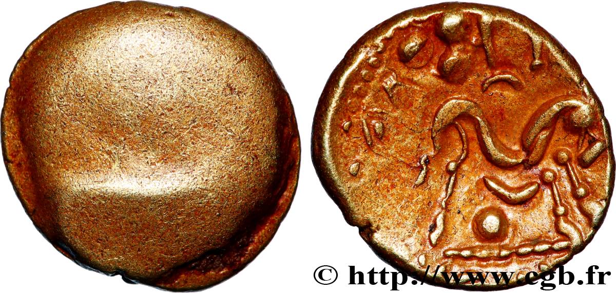 AMBIENS (Région d Amiens) Statère d or uniface TTB+