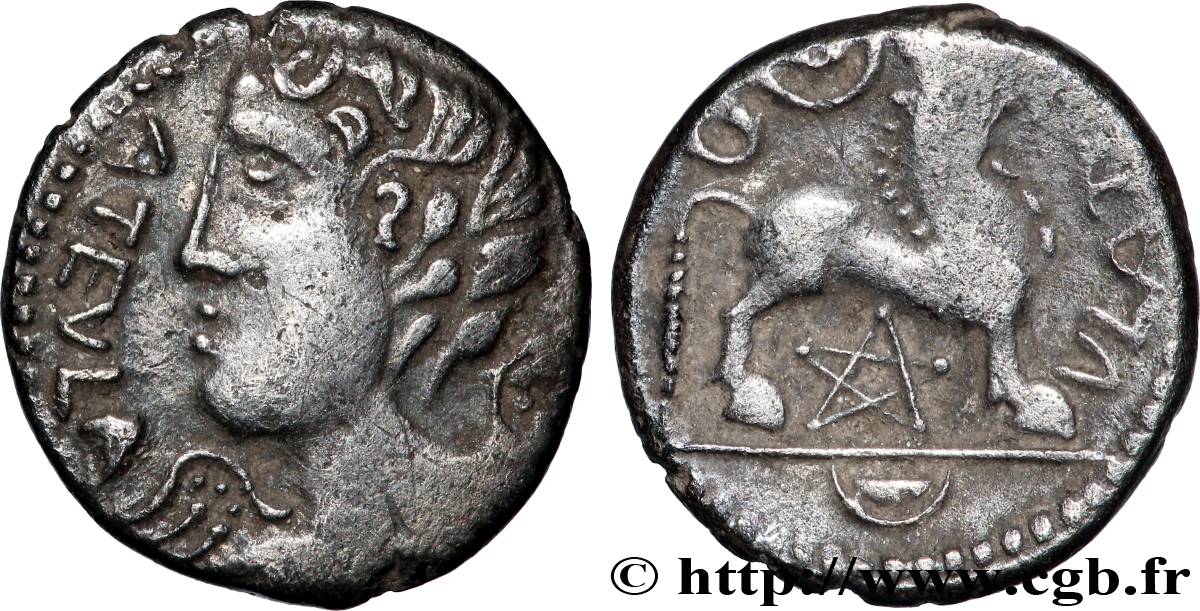 RÈMES (Région de Reims) Denier ATEVLA / VLATOS, classe Ia TTB+/TTB