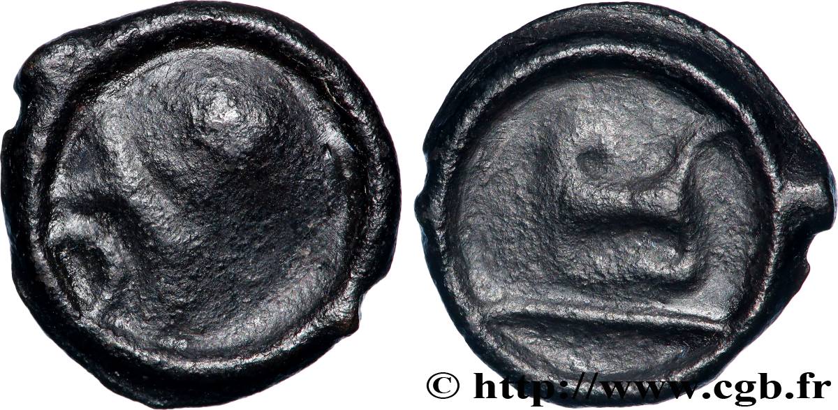 BITURIGES CUBES, INCERTAINES Potin au long cou TTB