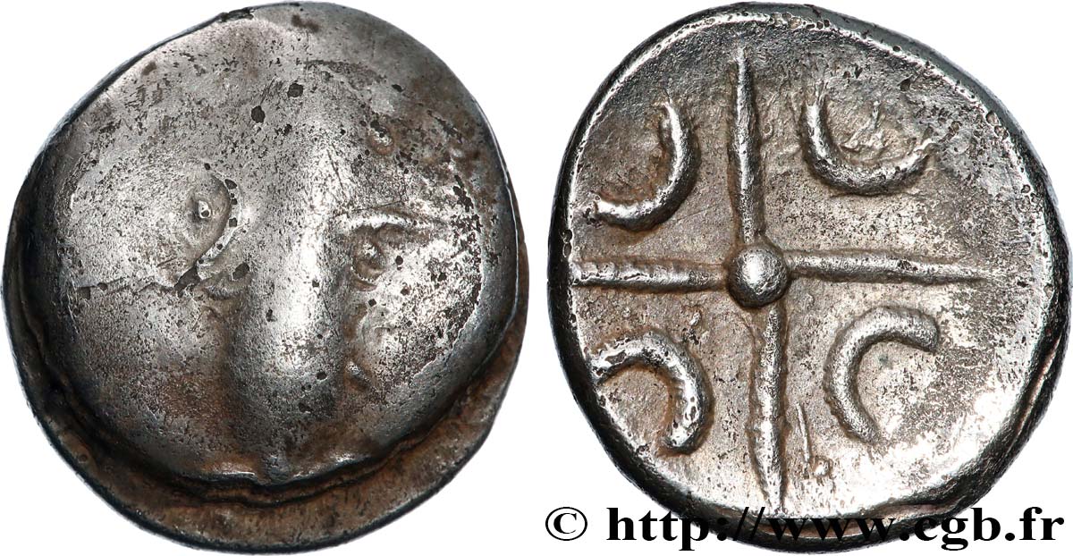 SOUTH-WESTERN GAUL Drachme lourde, imitation de Rhodè AU