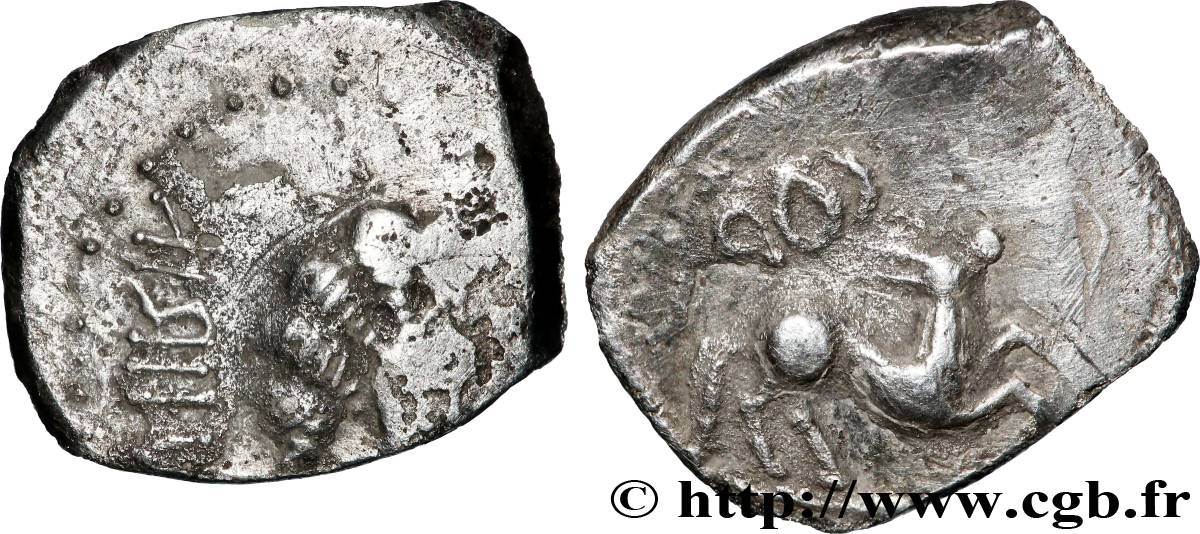 RUTÈNES (région de Rodez) Drachme au daim TTB