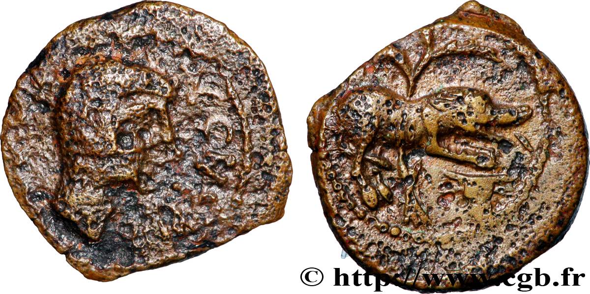 GALLIEN - SANTONES / MITTELWESTGALLIEN - Unbekannt Bronze CONTOVTOS (quadrans) fSS/SS