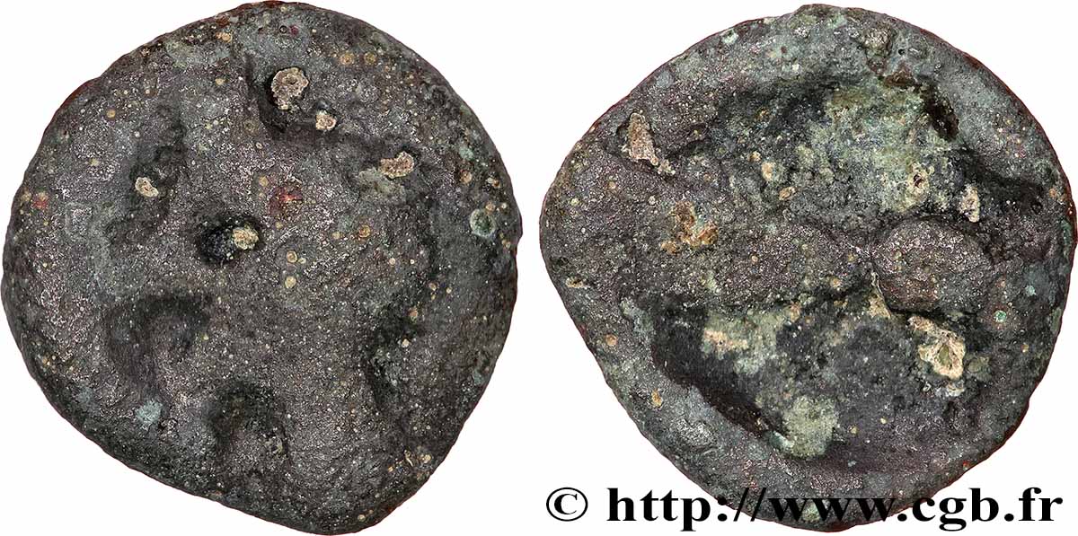 TURONS (Région de Touraine) Potin “à la tête diabolique” TB