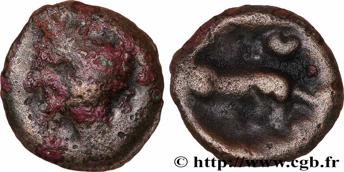 LOIRE MOYENNE Potin dégénéré aux croissants B/TB+