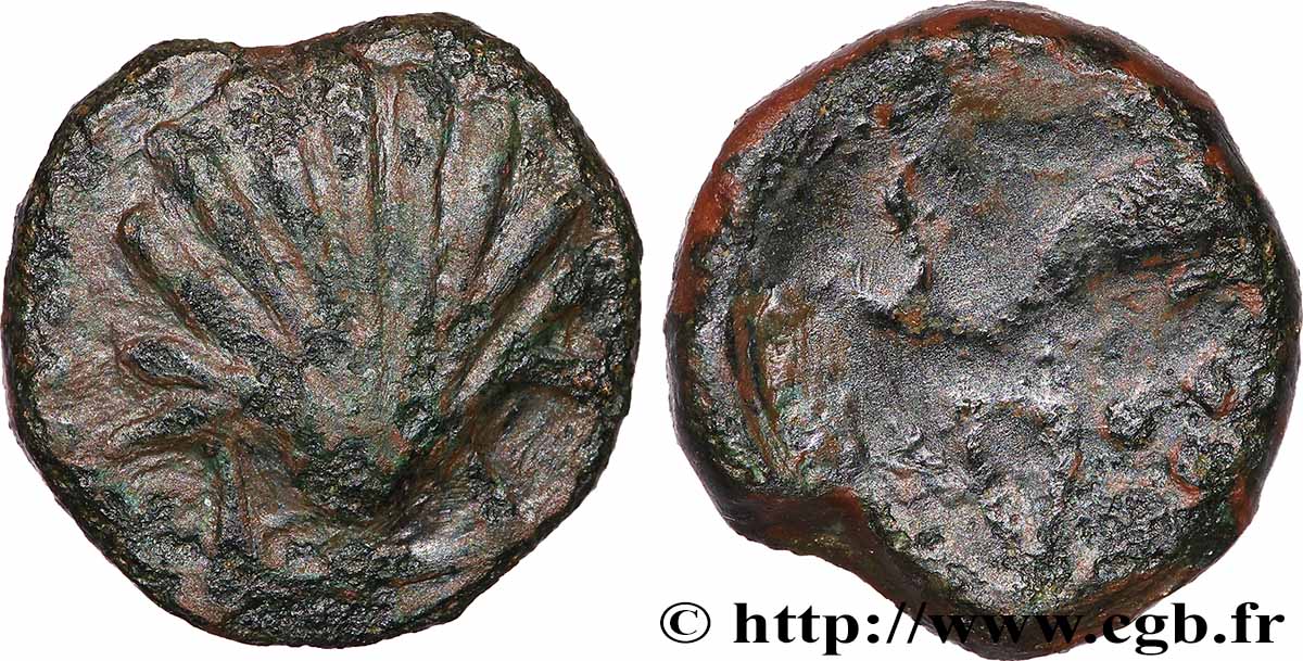 HISPANIA - SPAIN - ARSE SAGUNTO (Province of Valencia) Quadrant à la coquille et au dauphin VF/VG