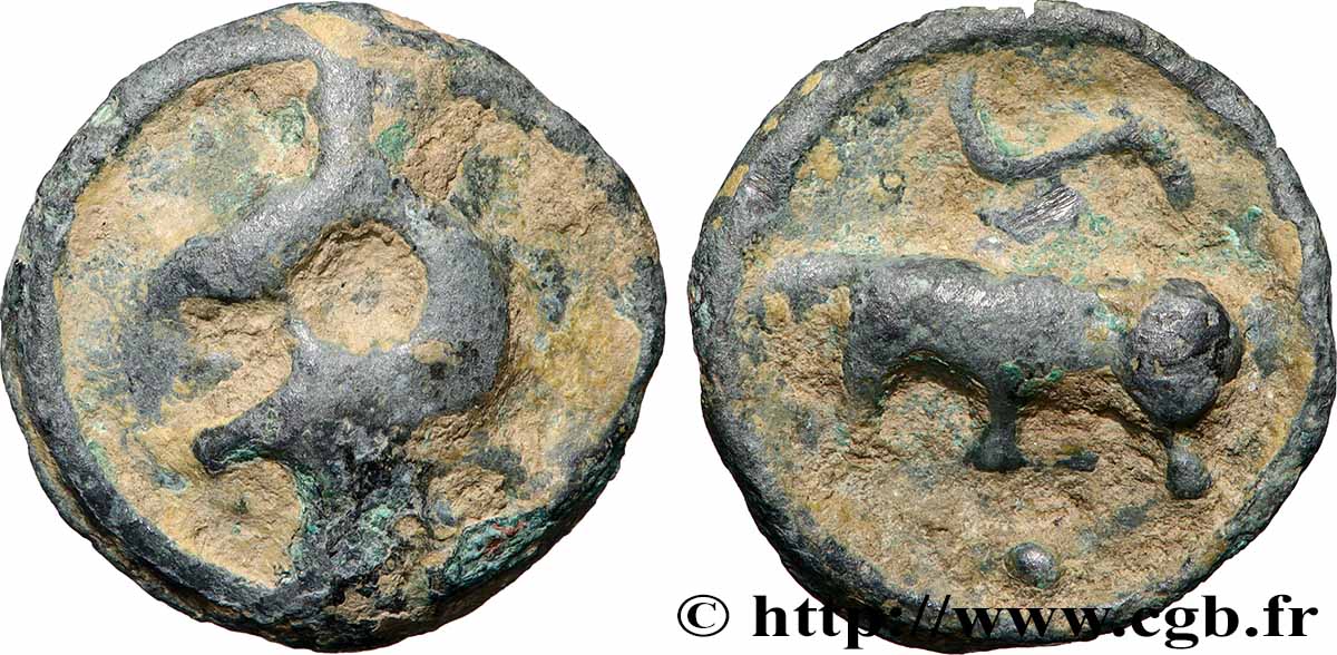 TURONES (Area of Touraine) Potin “à la tête diabolique” fVZ