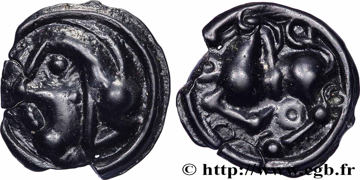 GALLIA BELGICA - SEQUANI (Area of Besançon) Potin au quadrupède MS