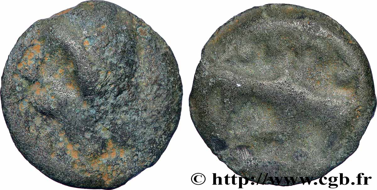 GALLIEN - ALTEN UND MITTLERES SEINE Potin au taureau et au lis, classe Ib S