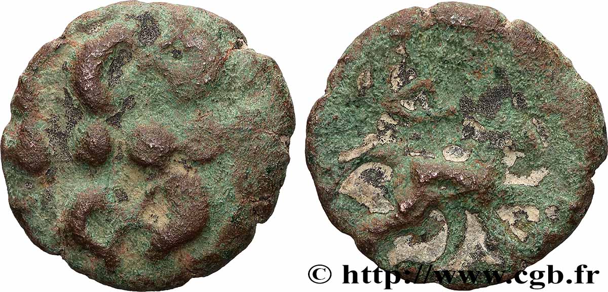 GALLIEN - BELGICA - NERVII (Belgien) Bronze au rameau fSS/S