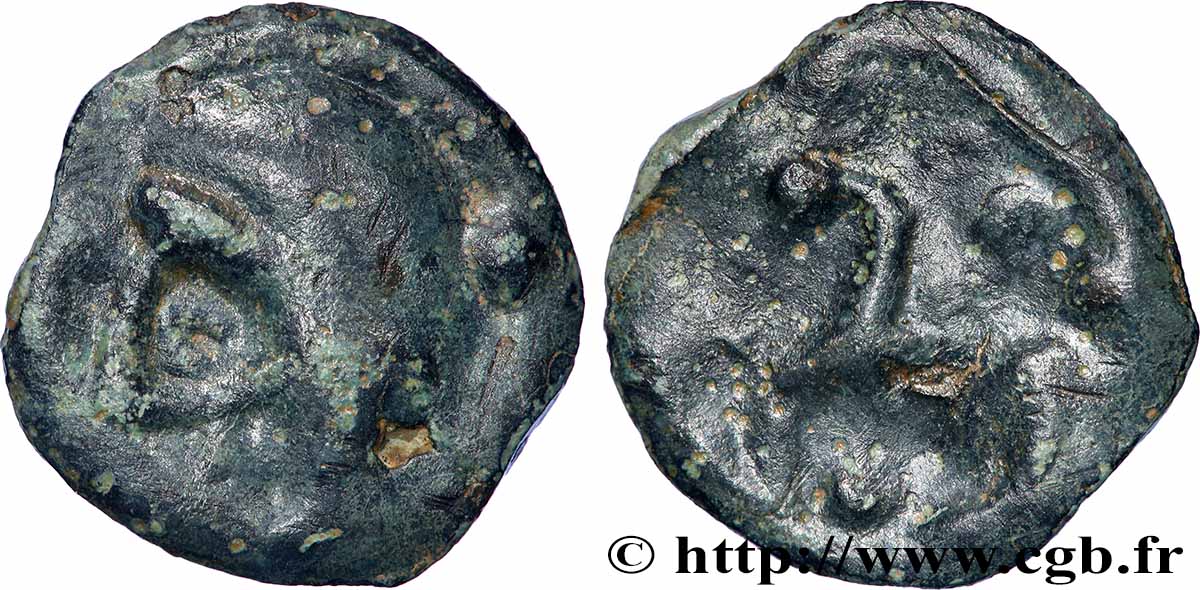 GALLIA SENONES (Regione di Sens) Potin à la grosse tête q.BB