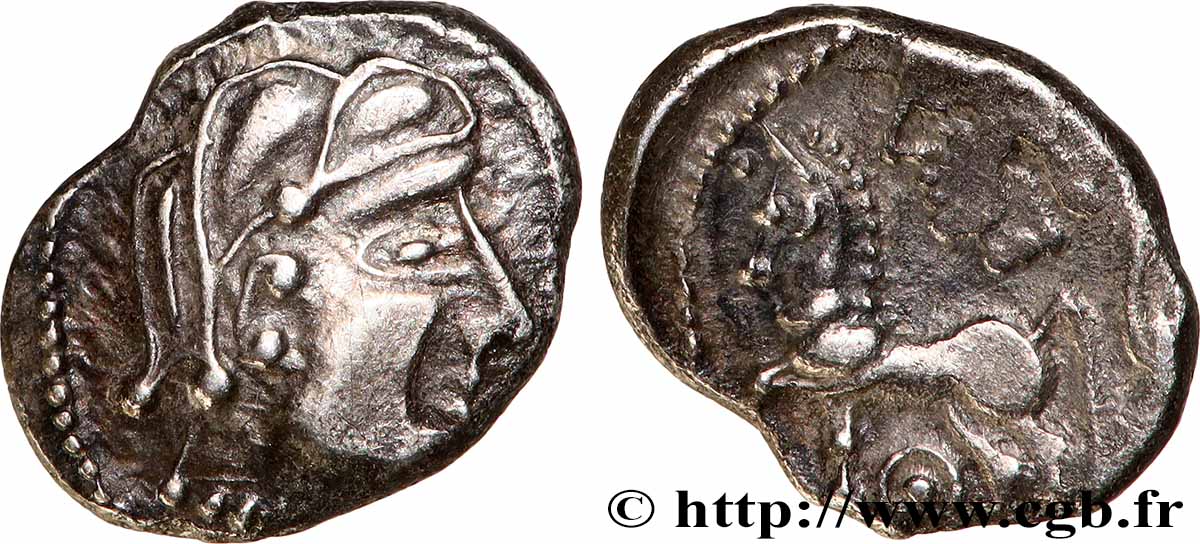 GALLIEN - LEMOVICES (Region die Limoges) Drachme, avers à droite et revers à gauche - exemplaire DT. S 3416 A fVZ