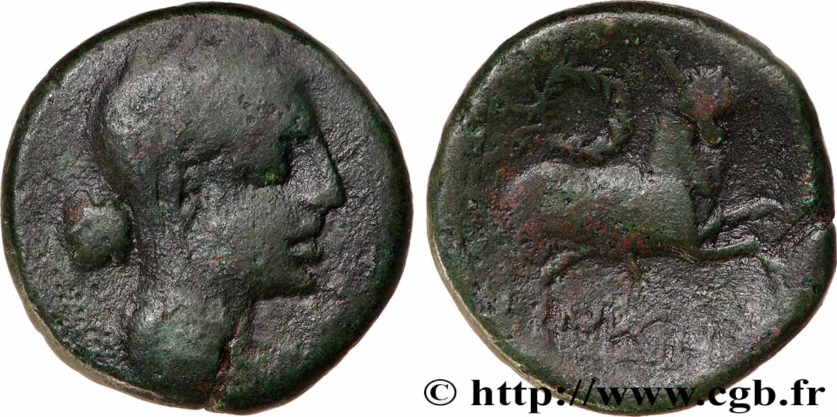 GALLIA - NEDENES (oppidum of Montlaures) Unité ou bronze au taureau VF