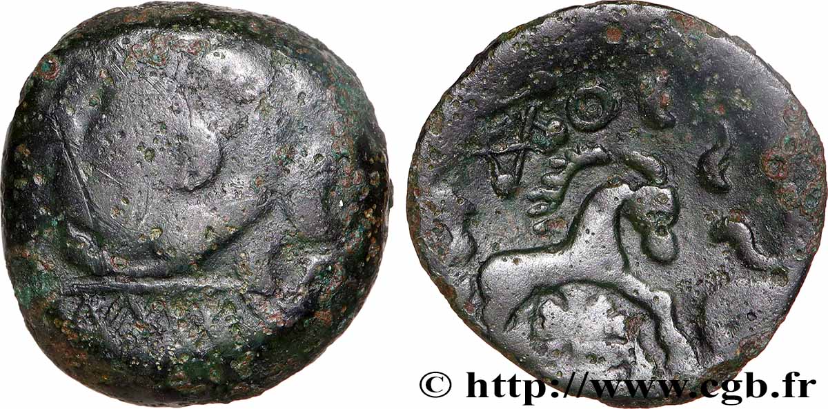 SUESSIONS (région de Soissons) Bronze “au filet” TB/TTB