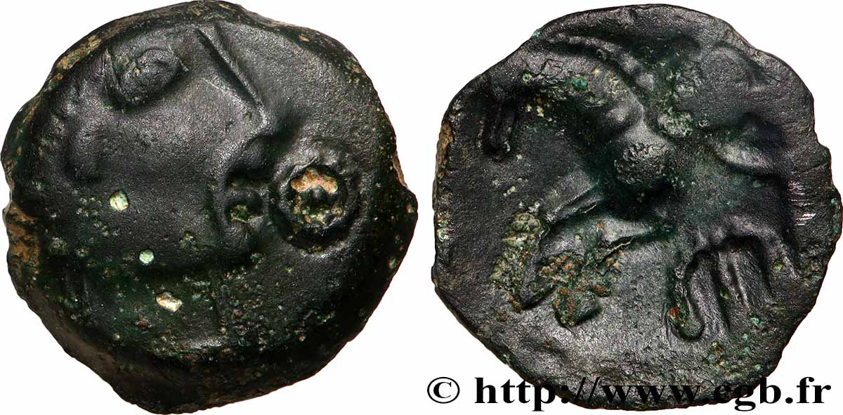 PAGUS CATUSLUGI - Sanctuaire de BOIS L ABBÉ (Seine-Maritime) Bronze VIIRICIVS, classe IV TTB
