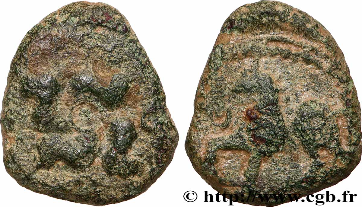 ÉBURONS (Belgique actuelle) Bronze au swastika, AVAVCIA TB+