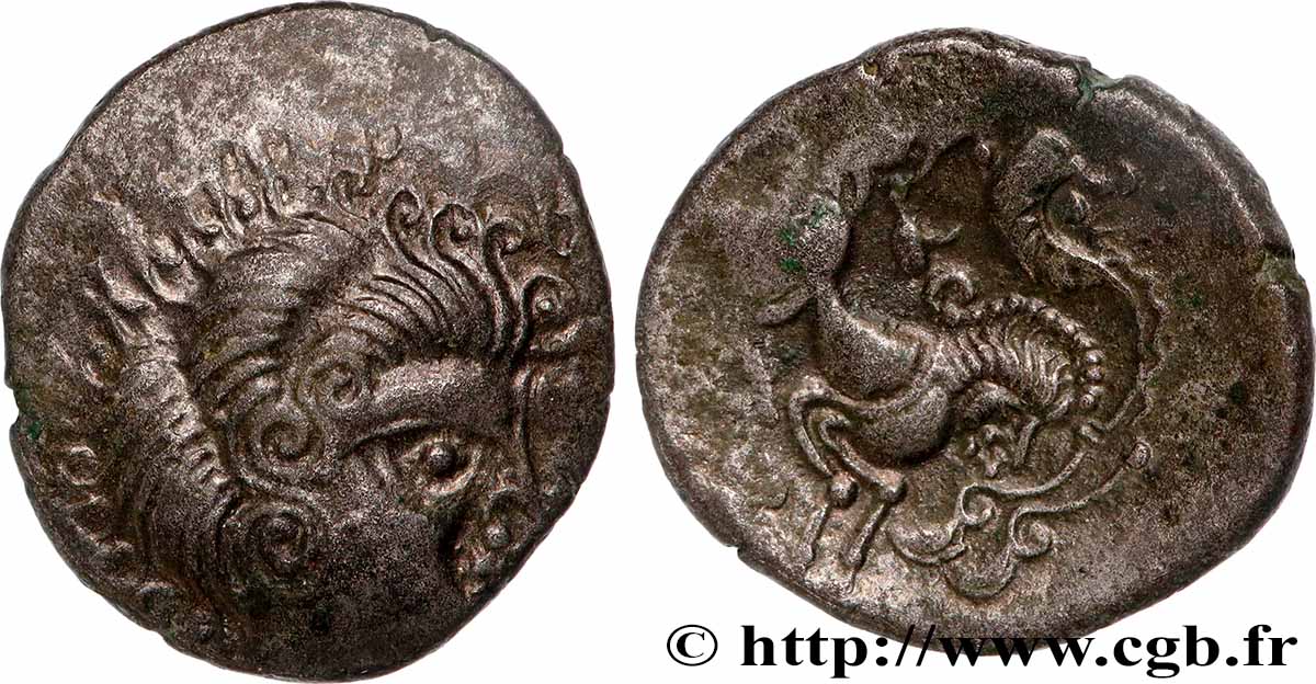 CORIOSOLITES (Région de Corseul, Cotes d Armor) Statère de billon, classe II-III TTB+