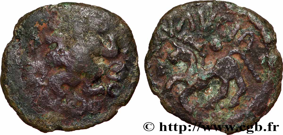 ÉBURONS (Belgique actuelle) Bronze au swastika, AVAVCIA TB+
