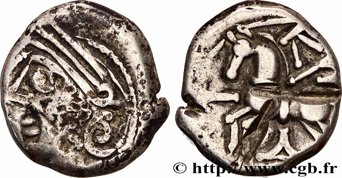 GALLIEN - BELGICA - LINGONES (Region die Langres) Denier KALETEDOY, B5 SS