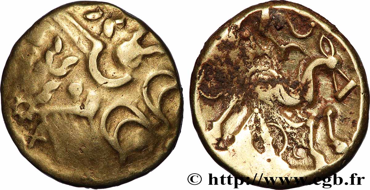 GALLIA BELGICA - SUESSIONES (Regione de Soissons) Statère à l œil, classe III BB