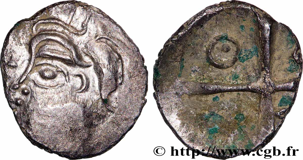 GALLIA SUDOVESTE DELLA GALLIA - PETROCORII (Regione di Perigueux) Drachme type de Belvès S.224-225 q.SPL/BB