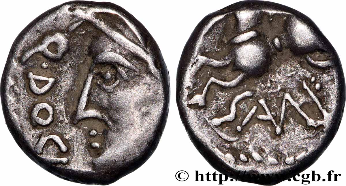 GALLIA BELGICA - SEQUANI (Región de Besançon) Denier Q. DOCI/SAM F MBC+