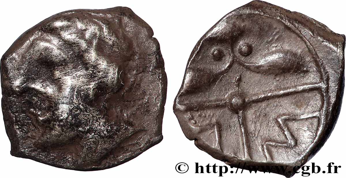 ELYSIQUES (oppidum of Ensérune) Obole au bucrane, imitation AM XF/AU