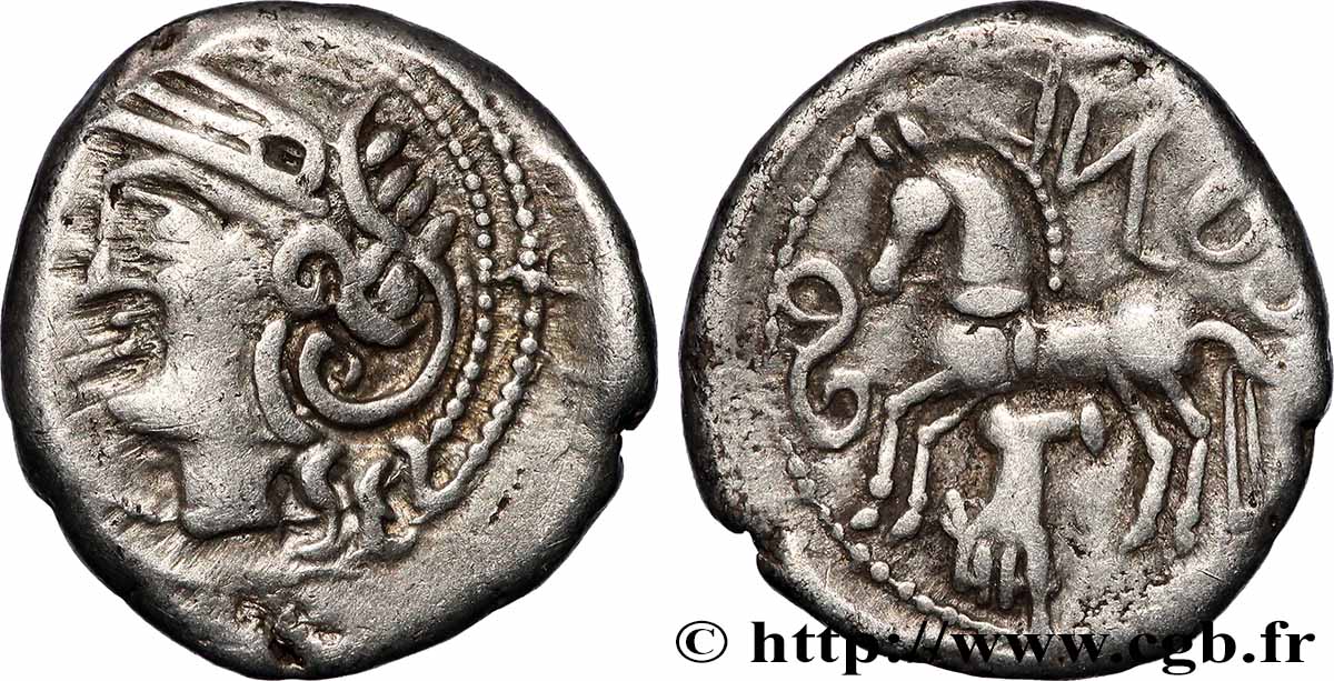 GALLIA BELGICA - LINGONES (Area of Langres) Denier CONTE AU/XF