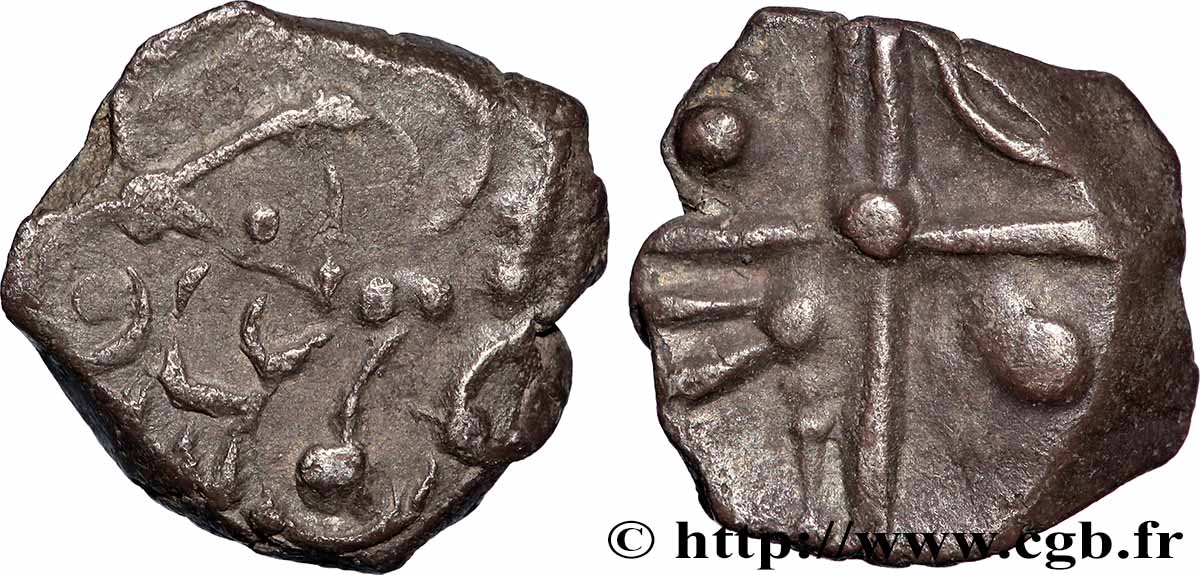 GALLIA - SUDOVESTE DELLA GALLIA - CADURCI (Regione di Cahors) Drachme “à la tête triangulaire”, S. 120 BB