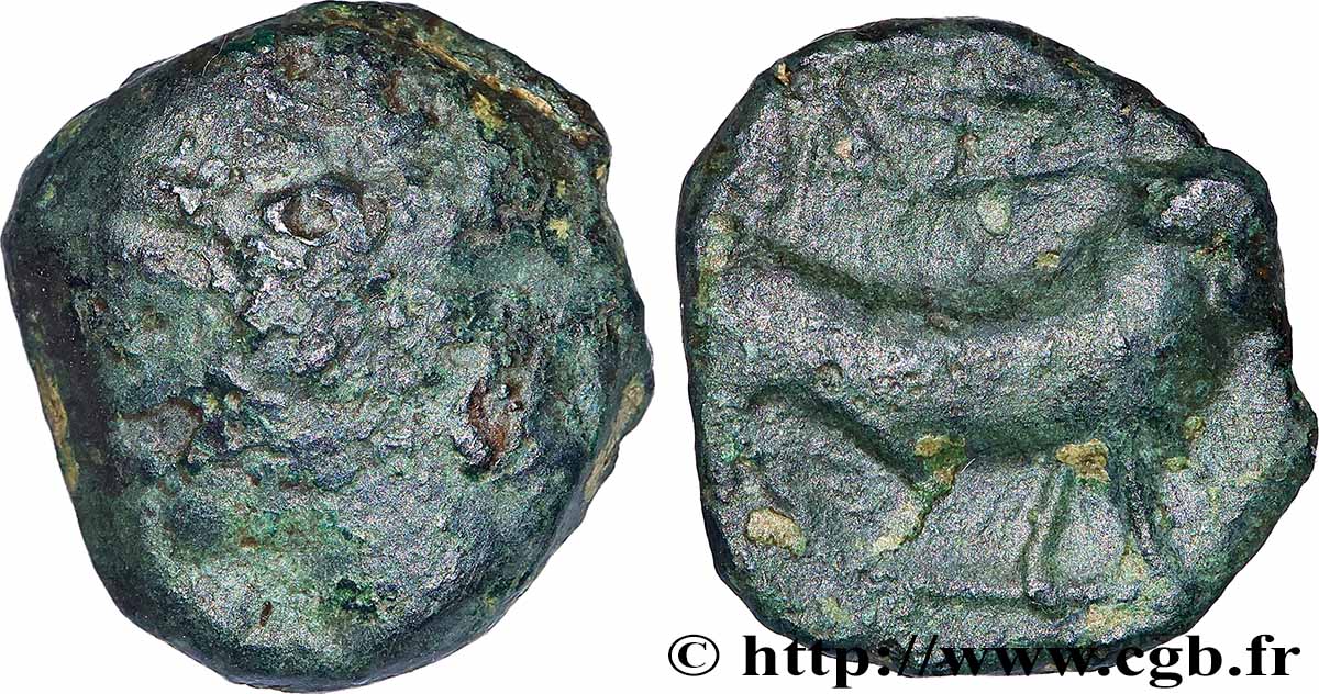 MASSALIEN - MARSEILLES Petit bronze au taureau (hémiobole ?) SGE/fSS