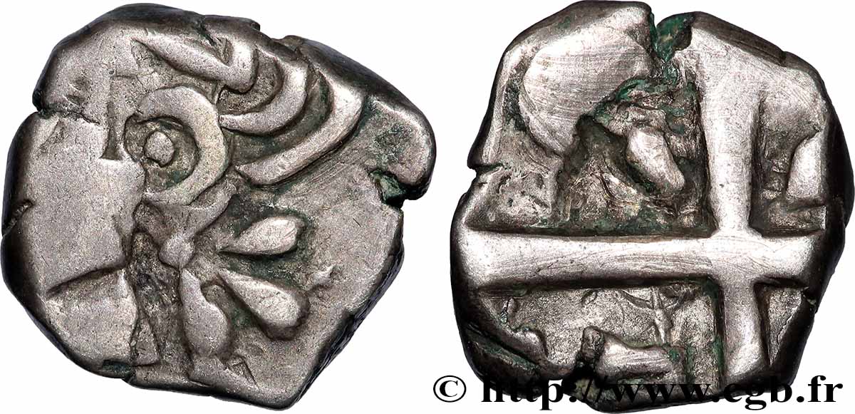 GALLIA - SOUTH WESTERN GAUL - VOLCÆ TECTOSAGES (Area of Toulouse) Drachme “à la tête cubiste”, S. 1 AU