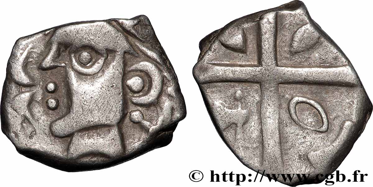GALLIA - SUDOESTE DE LA GALLIA - VOLCÆ TECTOSAGES (Región de Tolosa) Drachme “à la tête cubiste”, S. 1 MBC+