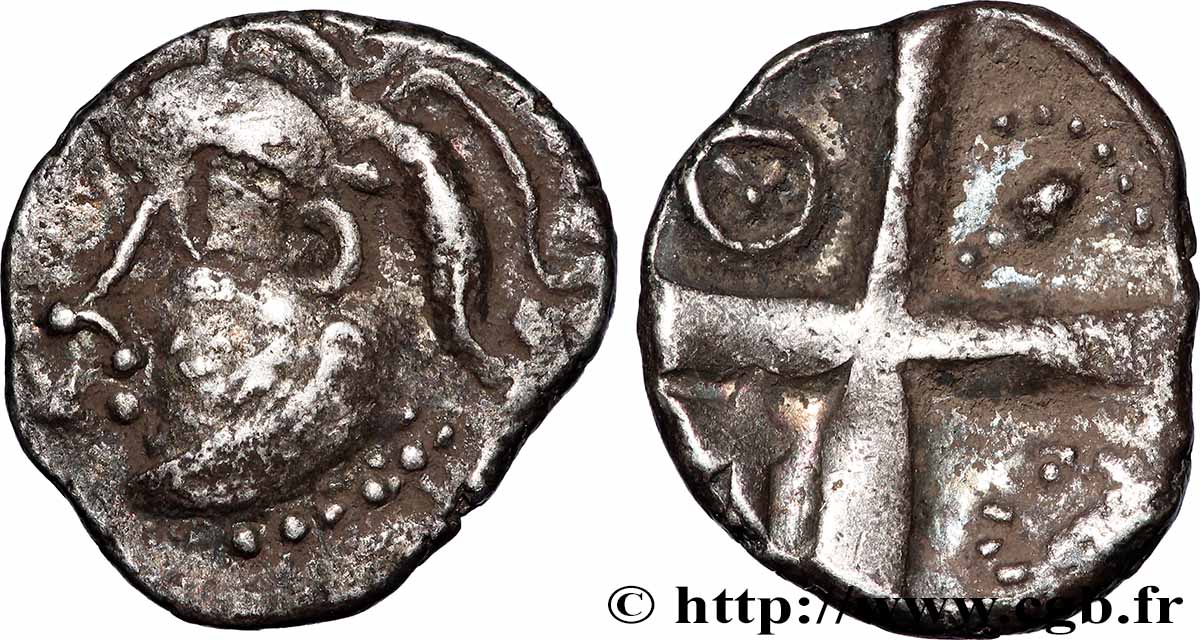 PÉTROCORES (région de Périgueux) Drachme type de Belvès S.224-225 TTB
