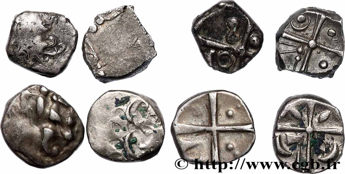 LOTS Lot de 4 drachmes à la croix LOT