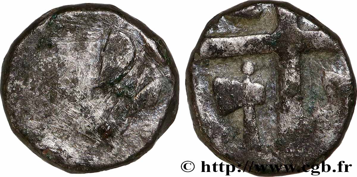 GALLIEN - SÜDWESTGALLIEN - VOLCÆ TECTOSAGES (Region die Toulouse) Drachme “à la tête cubiste”, S. 1 S