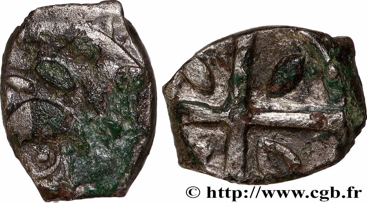 GALLIEN - SÜDWESTGALLIEN - VOLCÆ TECTOSAGES (Region die Toulouse) Drachme “à la tête cubiste”, S. 1 S/SS